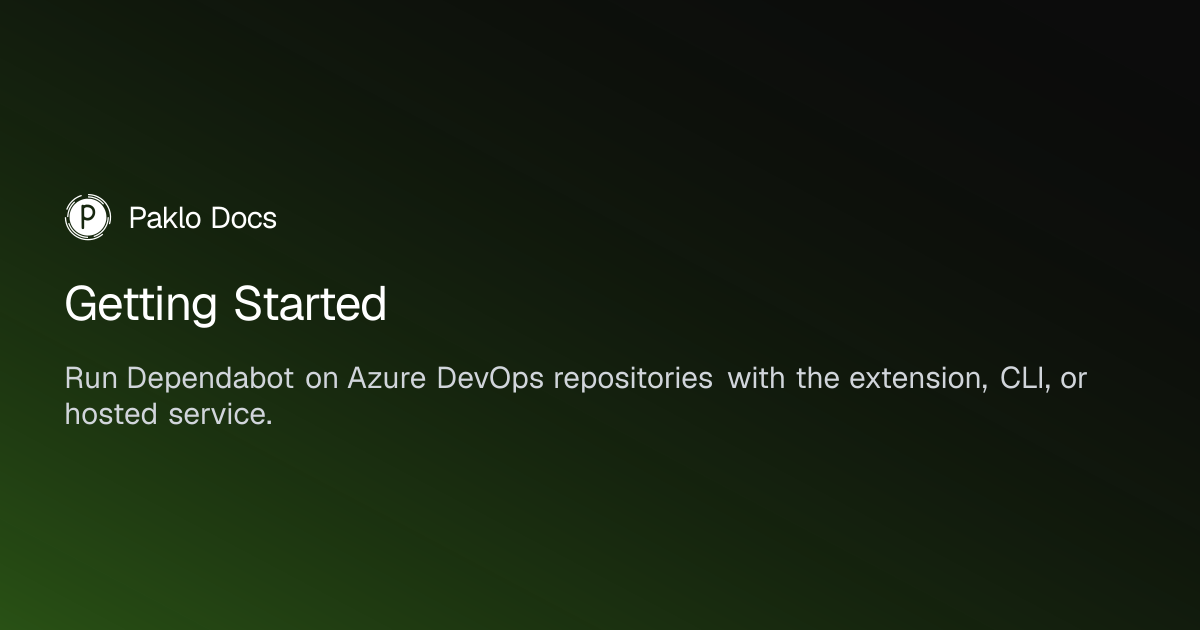 Getting Started | Paklo Docs